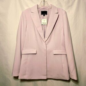 NWT Banana Republic Womens Blush Pink Fully Lined Blazer Snap Closure Size 8